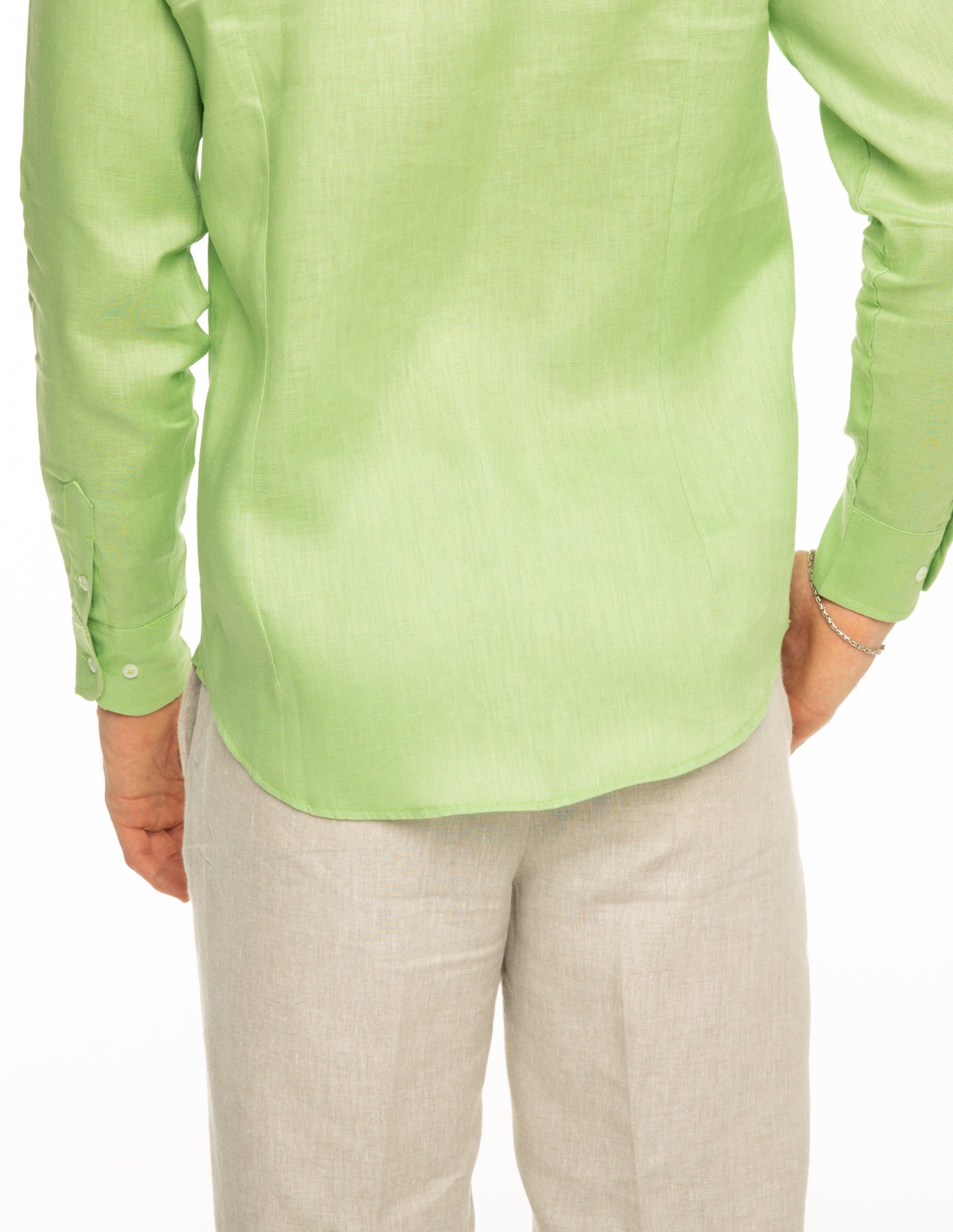 Camisa de lino VERDE