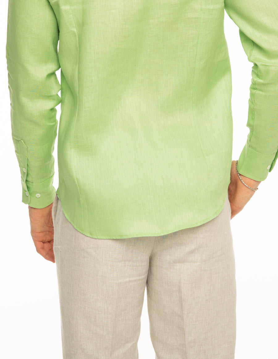 Camisa de lino VERDE