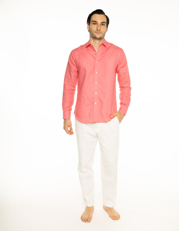 Camisa de lino ROSA