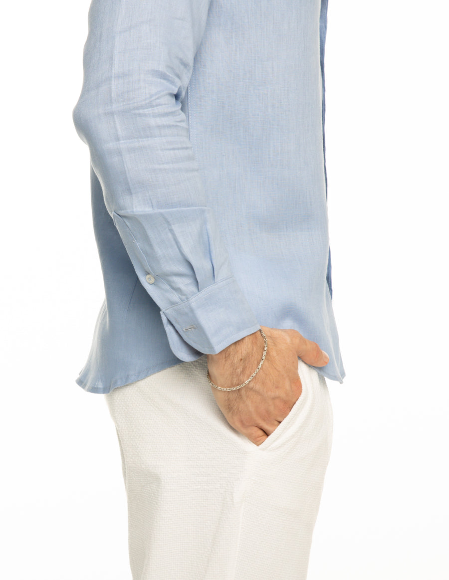 Camisa de lino AZUL