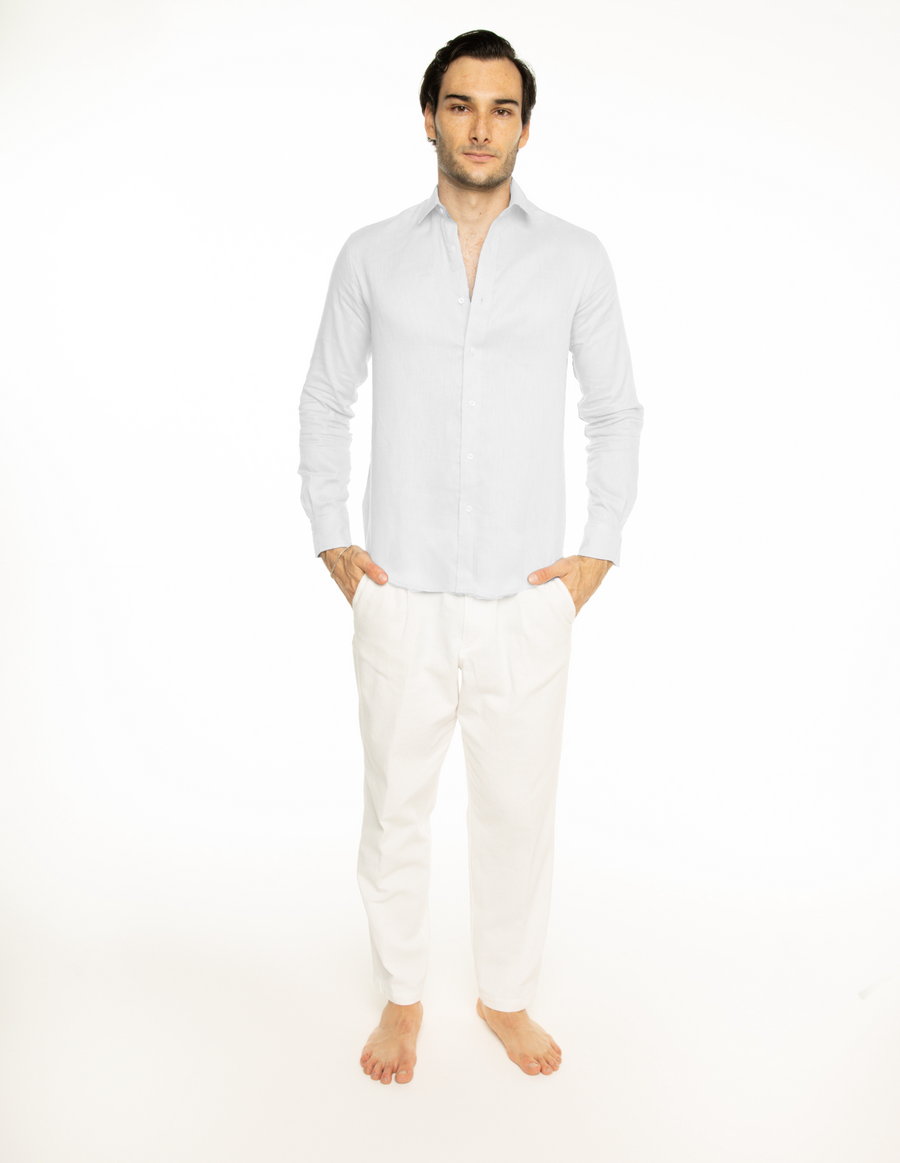Camisa de lino BLANCA