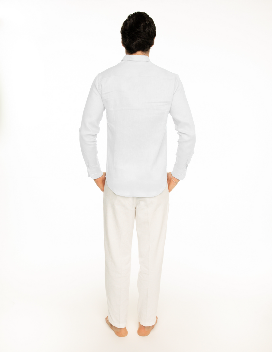 Camisa de lino BLANCA